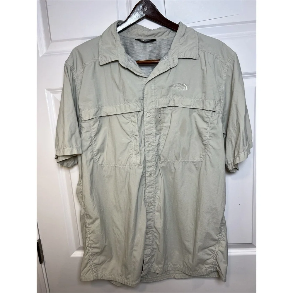The North Face Tekware Vented Hiking Fishing Shirt XL Nylon Quick Dry Wicking